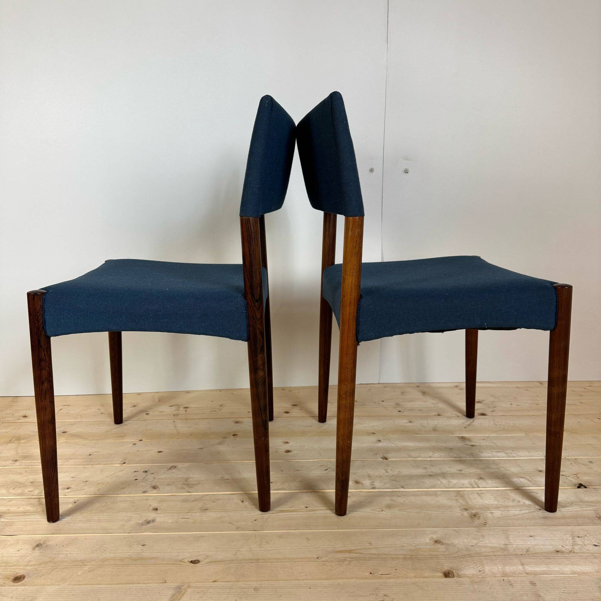 Set of six vintage chairs, Willy Schou Andersen, Denmark 1960s