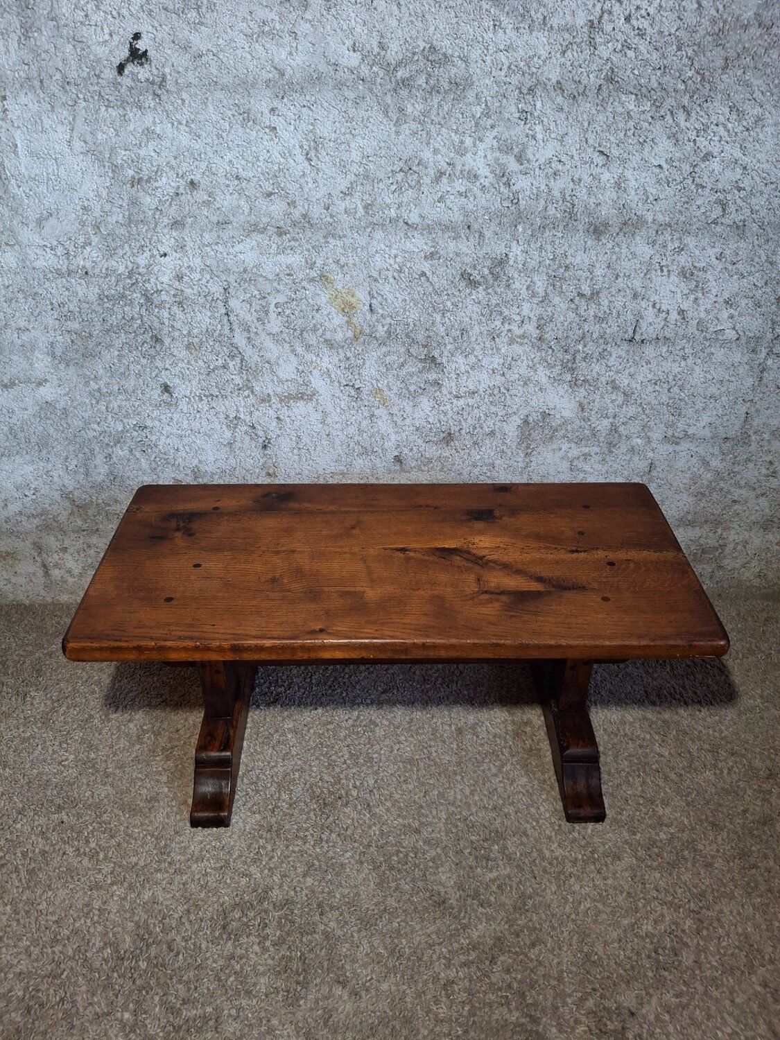 Oak coffee table in monastery style