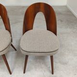 Set of 4 chairs by Antonin Suman for Tatra Nabytok 1960