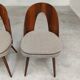 Set of 4 chairs by Antonin Suman for Tatra Nabytok 1960