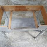 Patinated toilet cabinet