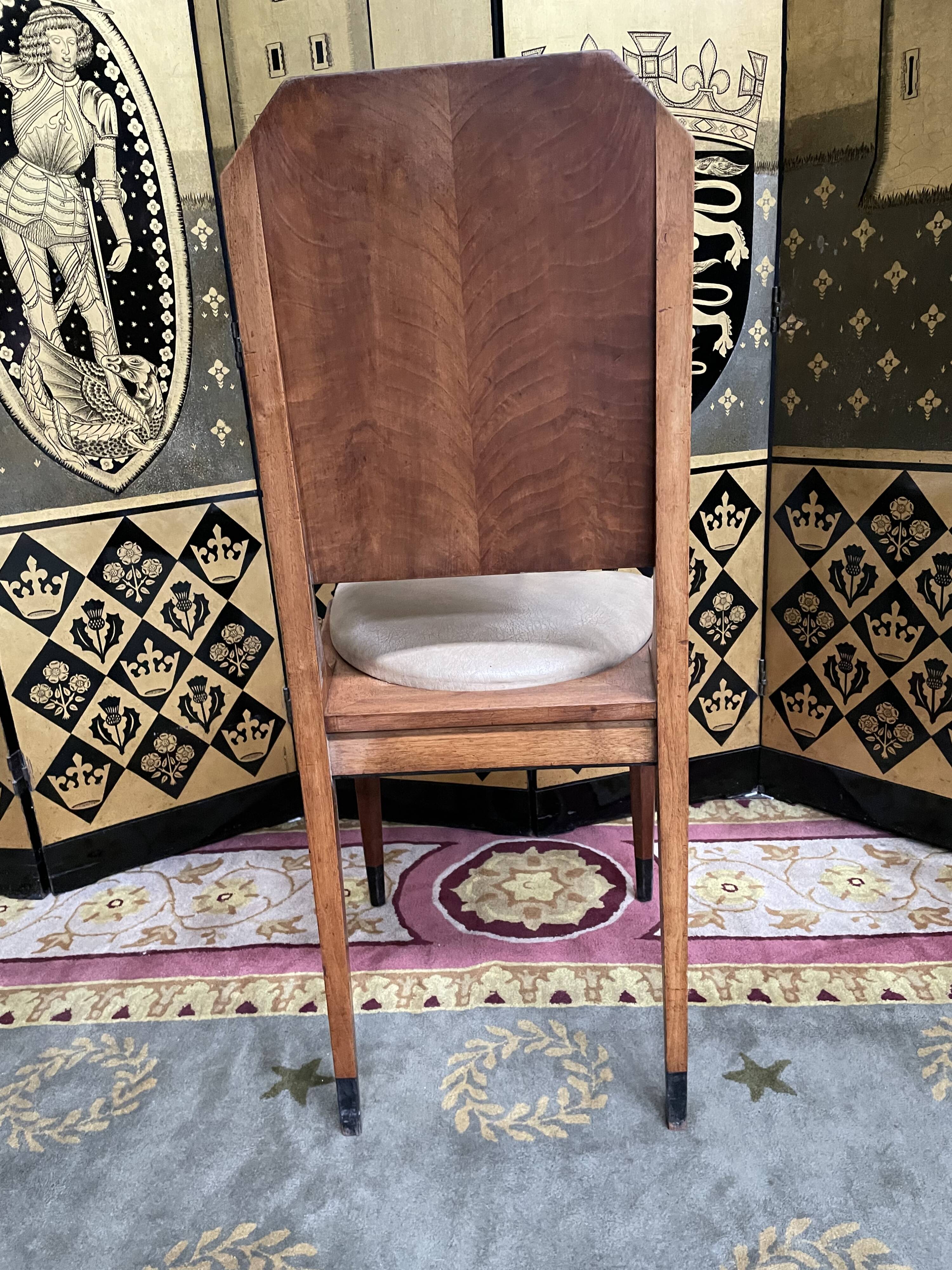 Suite of 6 restored Art Deco period chairs