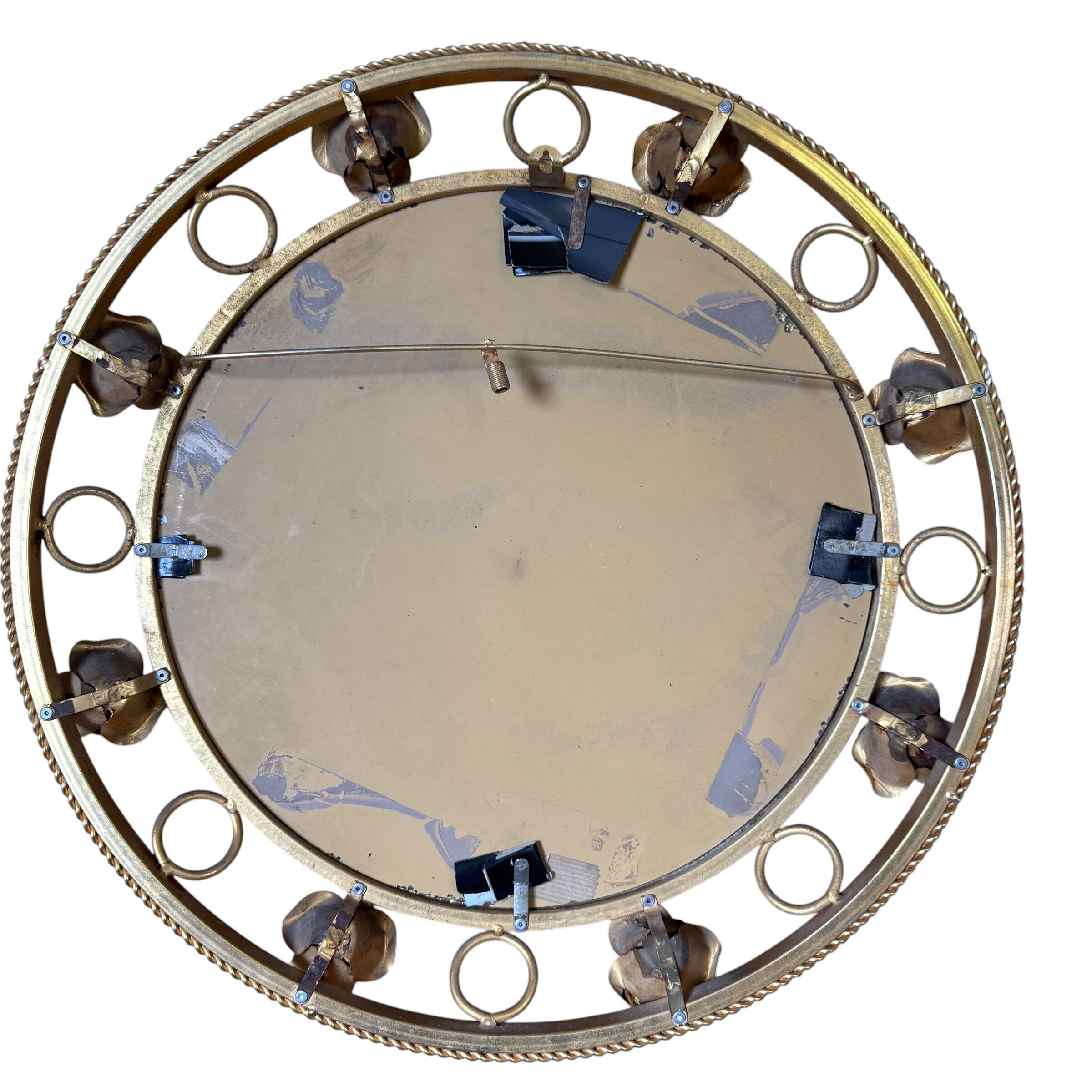 Round sun mirror from the 1960s Italy.