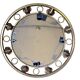Round sun mirror from the 1960s Italy.