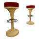 Lot 2 tabourets de bar haut design années 70 design friedrich stückenbreker plastique vintage