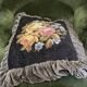 Vintage velvet cushion