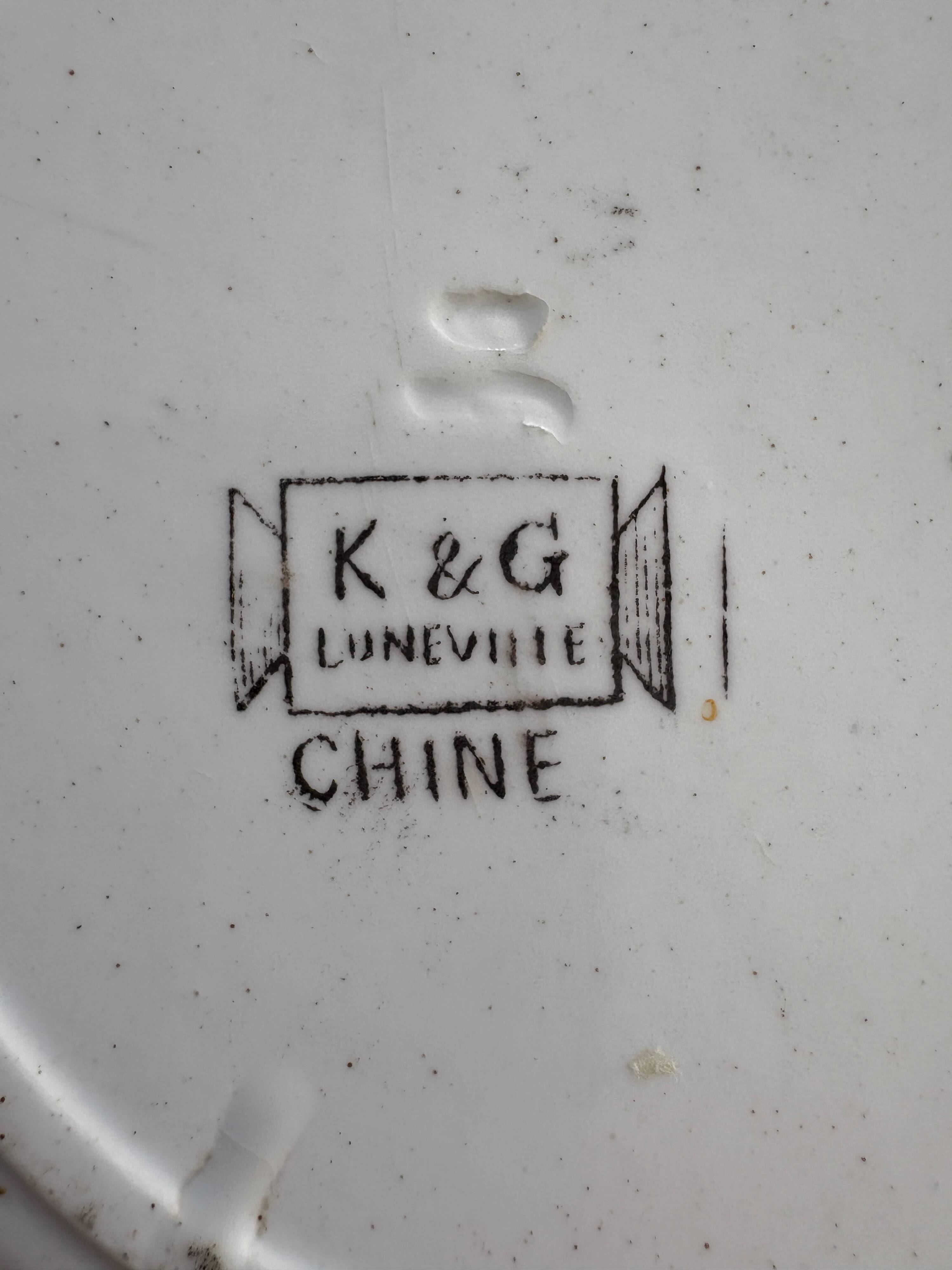 China KG Lunéville dessert plates