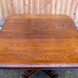 Oak table from 19th century .