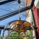 Globe Murano chandelier 70s vintage