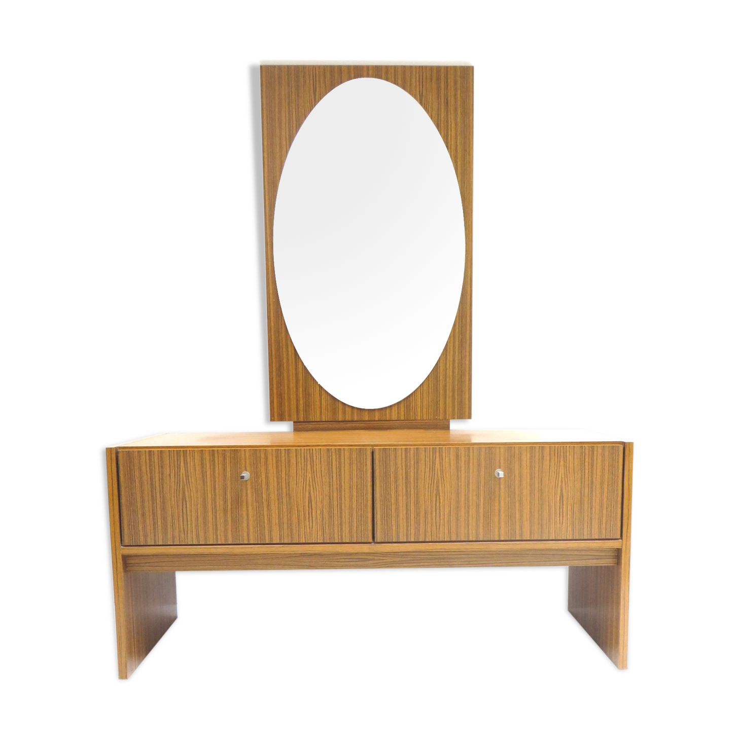 Vintage dressing table with mirror and two valves made in the 70s