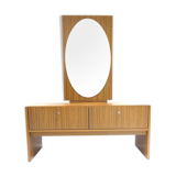 Vintage dressing table with mirror and two valves made in the 70s