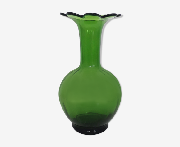 Vase en verre soufflé Italie années 60