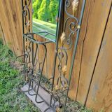 Art Deco 1930s wrought iron coat rack and hat stand
