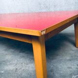 Mid-Century Red Coffee Table, Belgium, 1950s