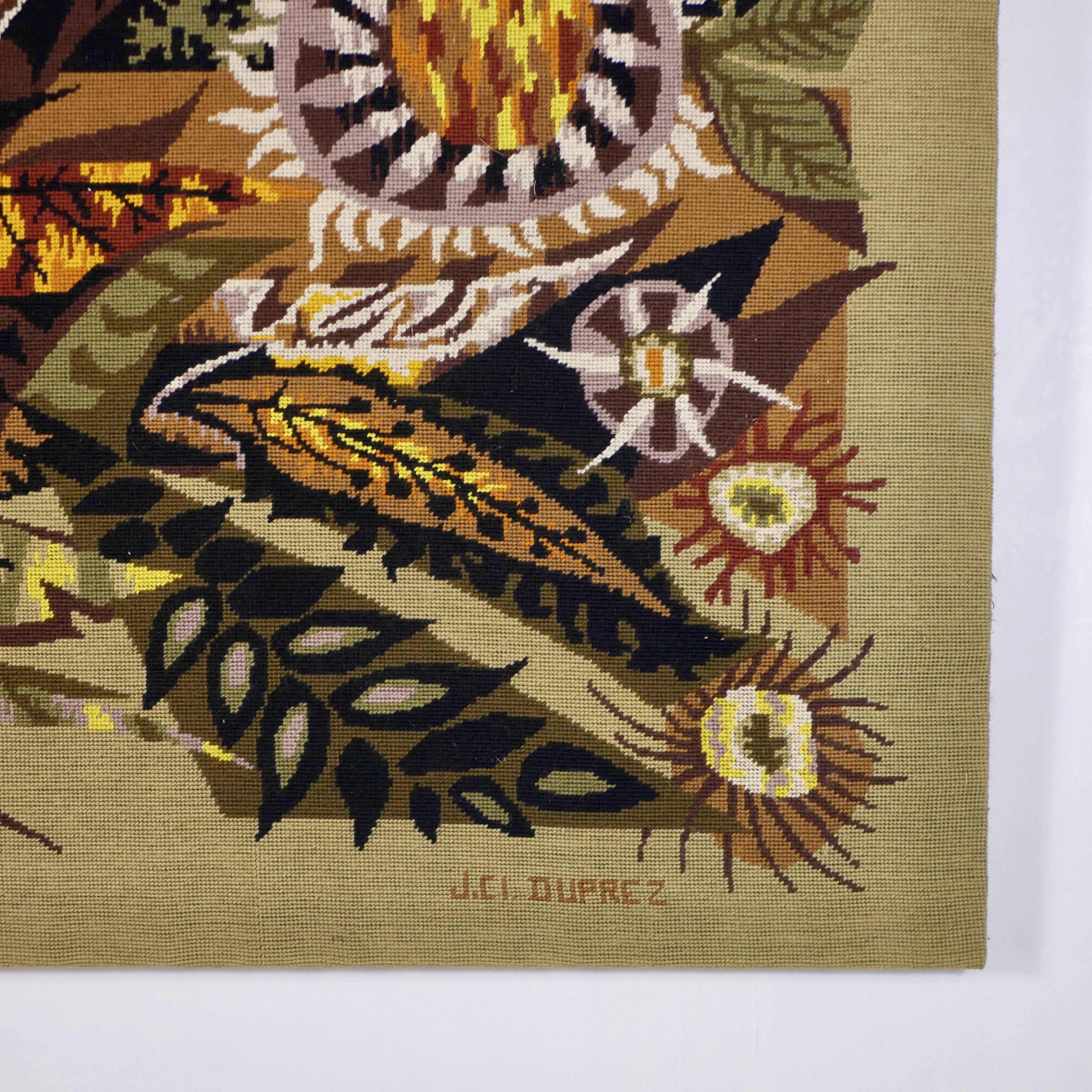 Tapisserie Trinidad en laine par Jean-Claude Duprez, France, années 60