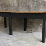 Farm table 230 cm - black base - early 20th century