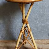 Rattan tripod plant holder harness 50s