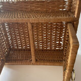 Rattan shelf