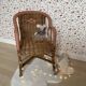 Wicker armchair