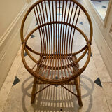 Rattan armchairs