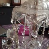 Lustre vintage en cristal, italie, 1940s