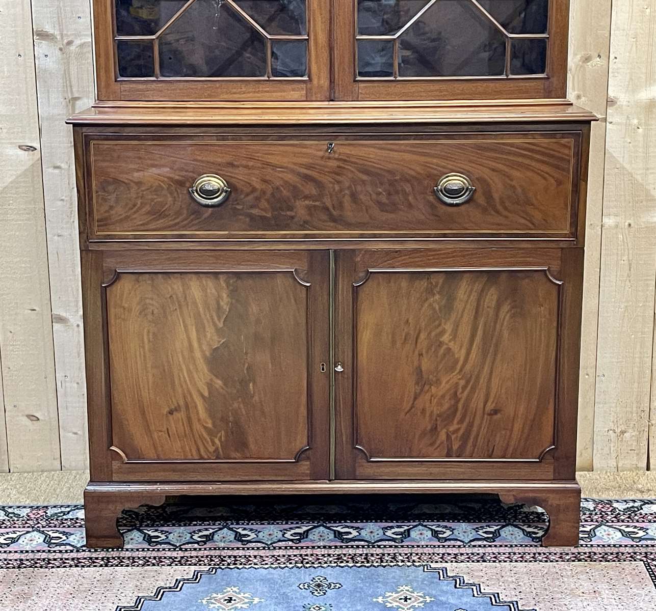 Nineteenth-century English mahogany scriban