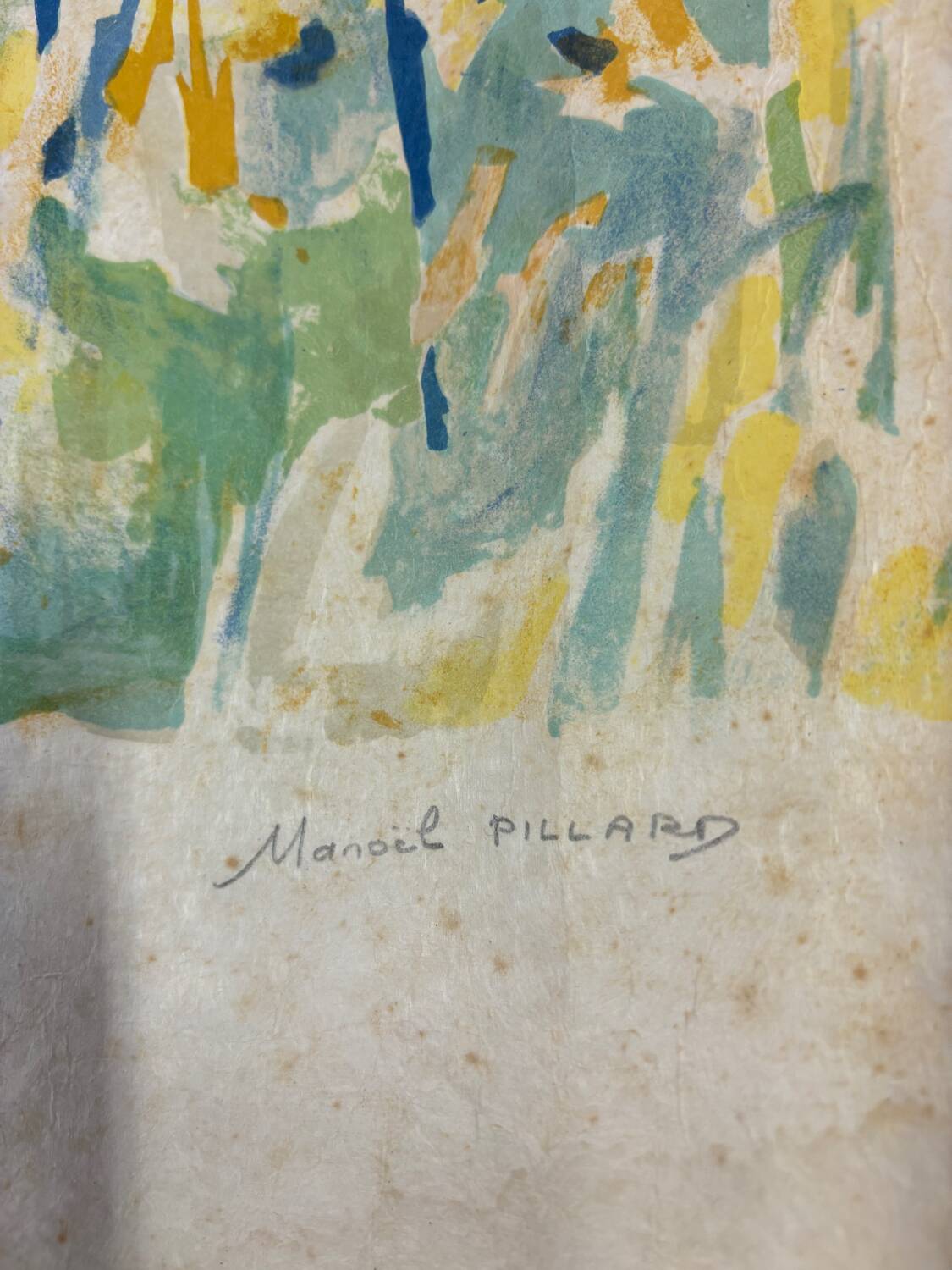 Lithograph Pillard Manoel