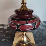 Lampe de table céramique Grèce antique art déco
