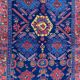Carpet old Persian Malayer corridor 109x525 cm