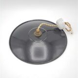 Hanging in black enamelled plate