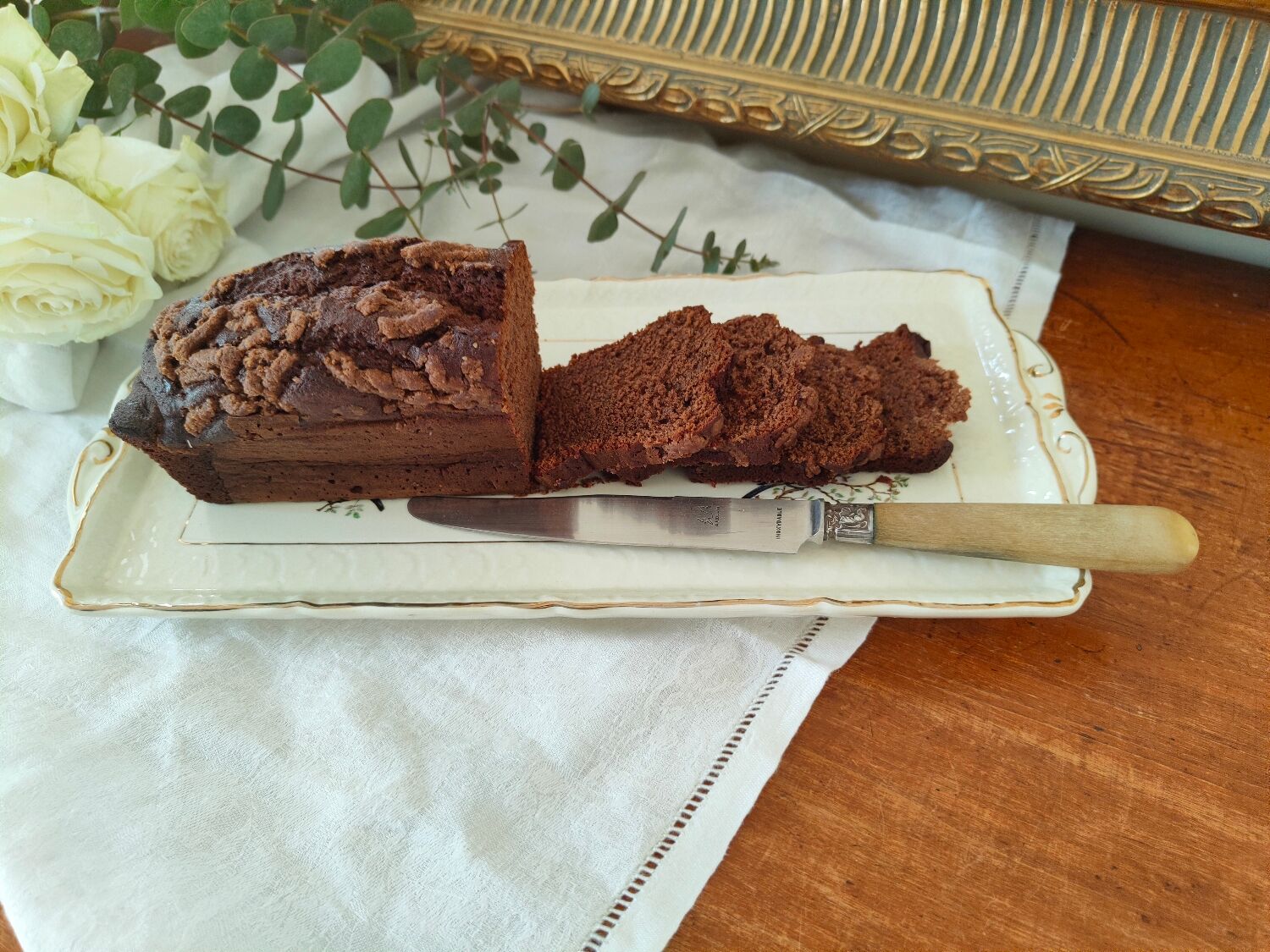 Ceranord St Amand cake dish - bird motifs