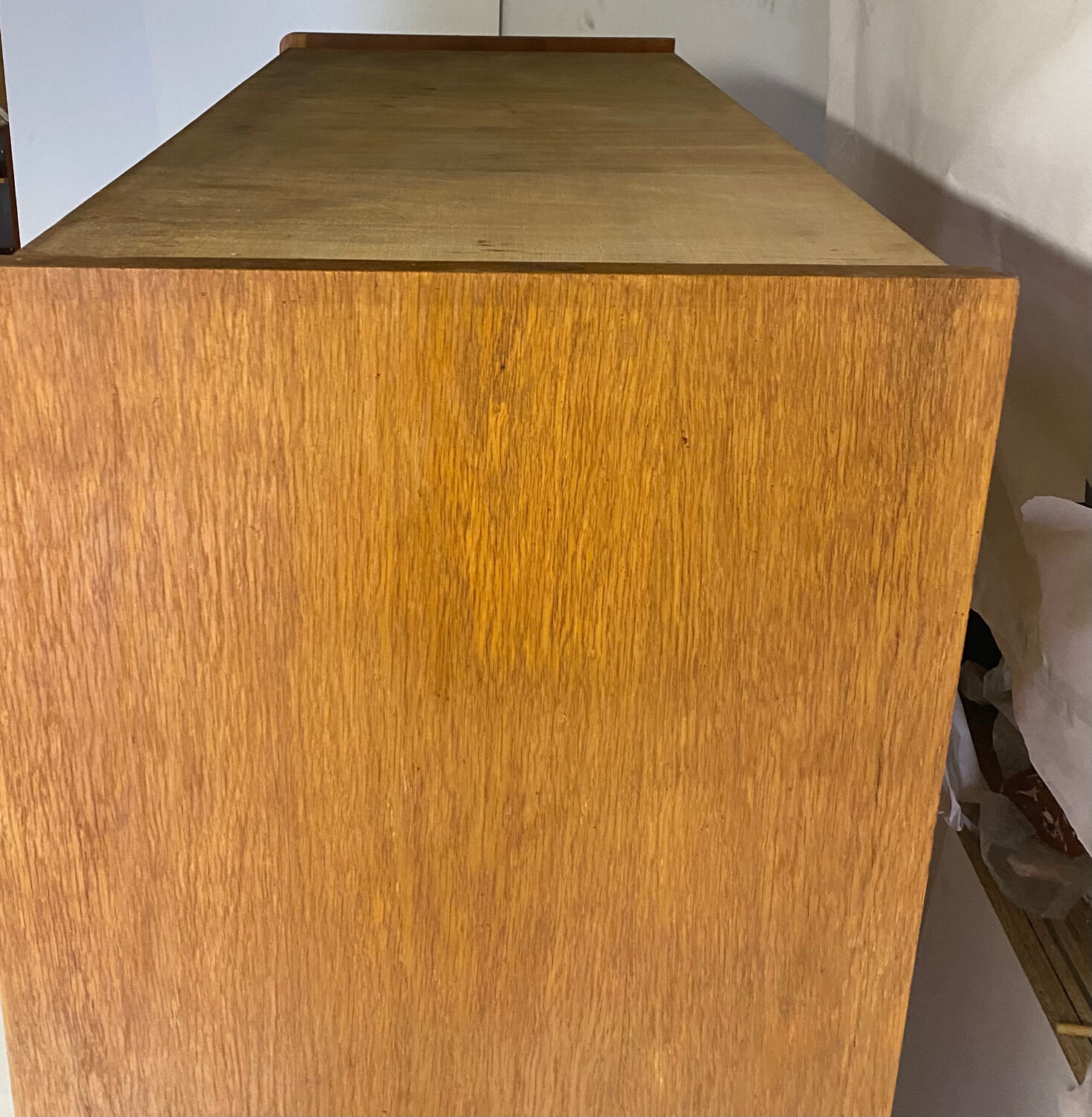 Vintage wardrobe with compass feet