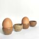 Set of 4 vintage stoneware shells