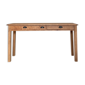 Service console in solid oak, circa 1900.
