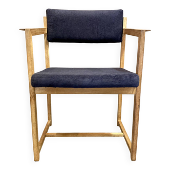 Fauteuil marine "Design Scandinave" 1960.