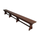 Wooden bench