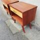 Pair of vintage bedsides 1 drawer