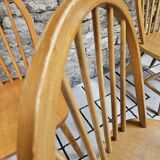 Set of 4 Danish chairs with vintage bars