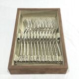 WMF – 12 fourchettes à gâteaux en métal argenté