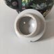 Théière chinoise vintage décor floral polychrome fond noir
