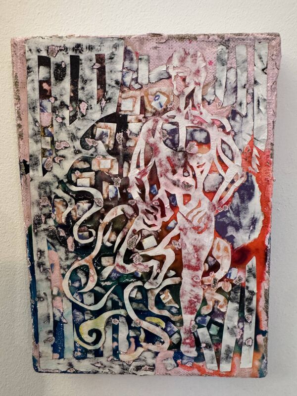 Technique mixte sur toile Dominique Digeon – “Le Roi Blanc”, 2006