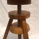 Tripod workshop stool with screws, 1970