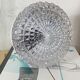 Small round wall lamp ceiling light transparent glass vintage fixture