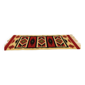 Tapis suédois en laine magnifiquement tissé dans de belles couleurs, estimé dans les années 1970.