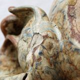 Fantastic creature in Saint Amand sandstone, signed Nadia Chiodi