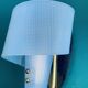 Pair of minimalist vintage seventies blue plastic and plexiglass wall lights