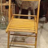 Beech folding chair