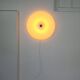 Large Mid Century Modern Italian Plexiglass and Brass Wall Lamp