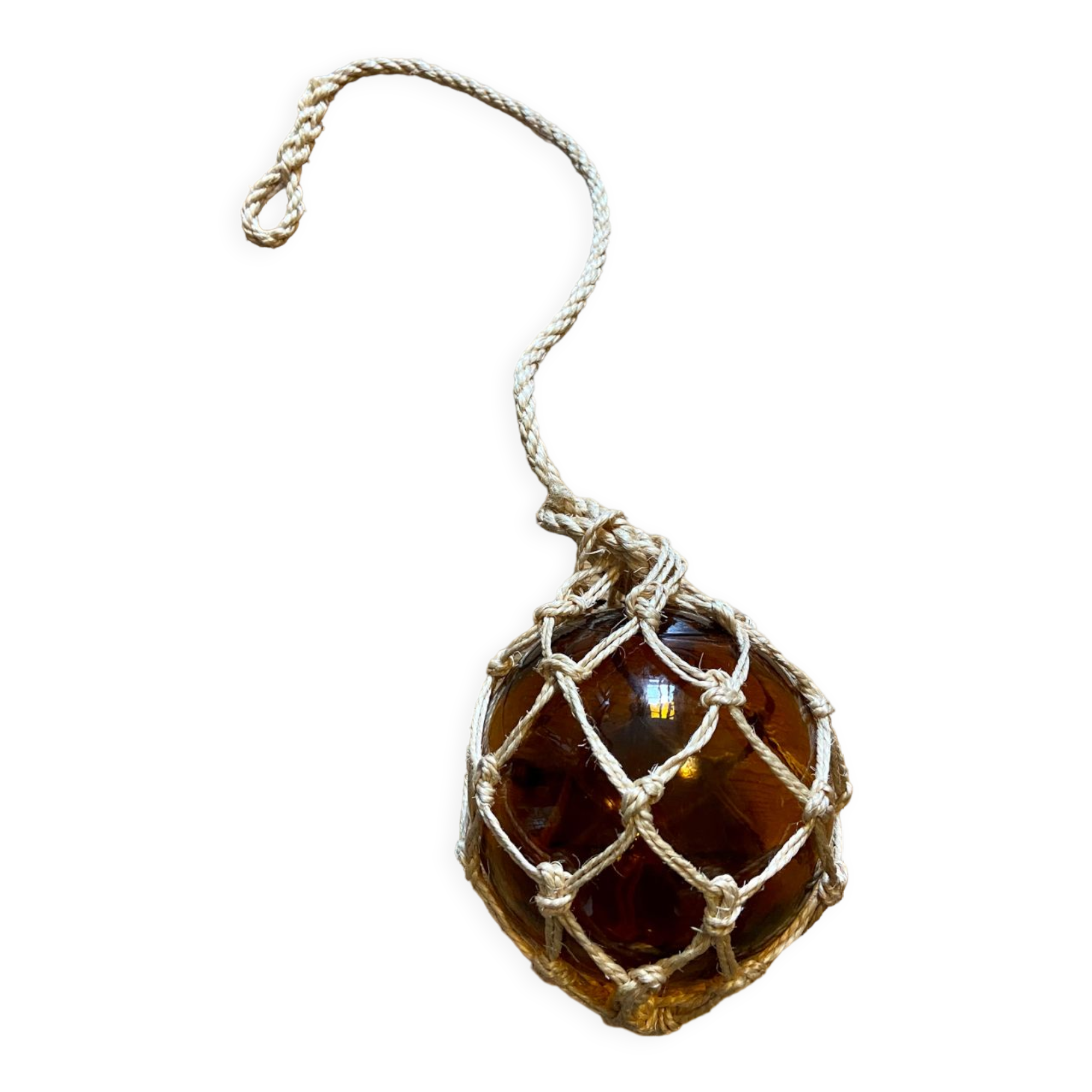 Marine float in glass and rope