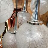 Lampe en cascade Doria verre croco